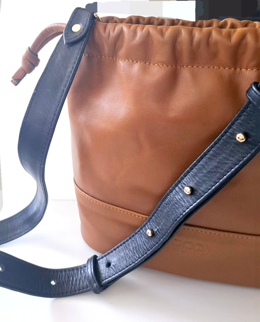 Bucket Bag - Tan Cow hide